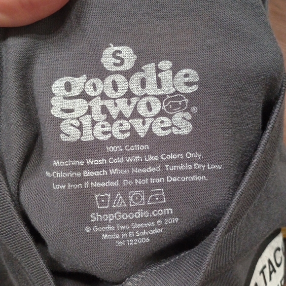 Goodie two sleeves she had Tacos without me novelty cartoon print tee - Picture 4 of 9